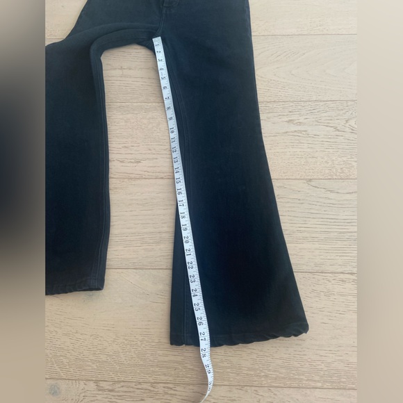 Aritzia Denim Forum Marianne Flare Jeans 26 Black Mid Rise EUC - Picture 6 of 11